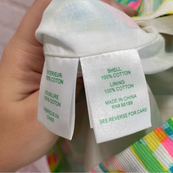 LILLY PULITZER TIE BACK MULTI DRESS 6 - Picture 3 of 4